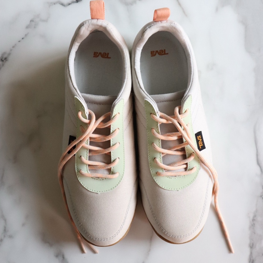 Teva Women's Sneakers in Cream and Peach